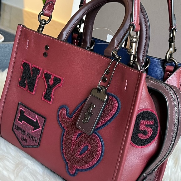 💰SOLD - CG214 - Coach Rogue 25 with Varsity Patches - Picture 5 of 16